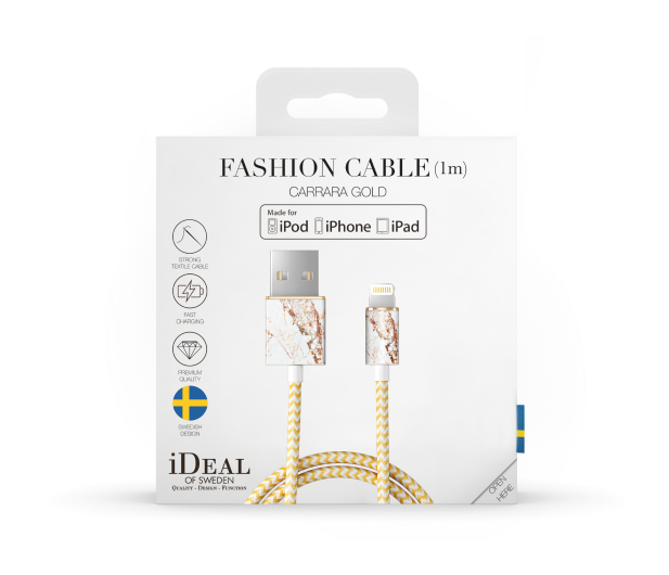 IDEAL USB-Lightning Fashion 1 m (Carrara Gold) - 1457301 - zdjęcie 2